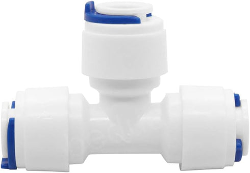 Beduan Water Push to Connect Quick Connect Fitting 1/4" Tube OD for RO Water Reverse Osmosis System (Pack of 16)