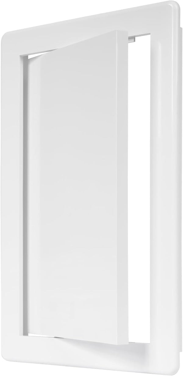 6" x 10" White Plastic Access Panel, Service Shaft Door Panel for Plumbing, Electricity, Heating, Alarm Wall Access