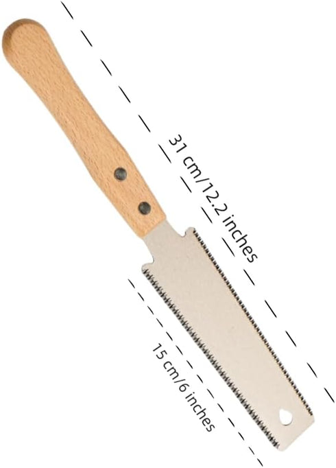 Double Edge Handsaw with 6-Inch Flexible Blade, Double Edge Pull Saw TPI 17/14, Small Double Edge Handsaw for Woodworking, PVC Pipe Cutting and DIY Projects. by JTZXJJX