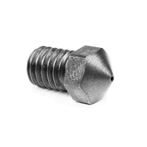 Microswiss Plated A2 Hardened Tool Steel Nozzle - M6 Thread, 1.75mm Filament, 0.4mm