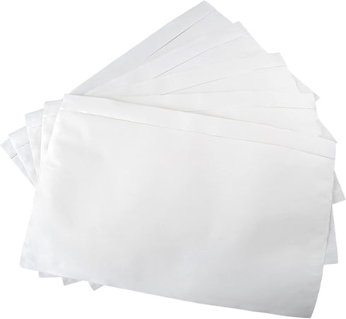 Shipping Labels Sleeves - Packing Slip Envelope Pouches 7.5" x 5.5" with Clear Self-Adhesive (50 Pack)