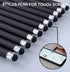 MiSiBao 0.7mm Black Ink Gel Rollerball Pens, 2 in 1 Medium Point with Stylus, Smooth Writing (Black-18pack)