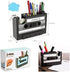 Cassette Tape Dispenser Pen Holder Vase, Black Pencil Pot Stationery Desk Tidy Container Gift by Onepalace