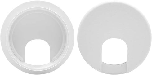 Desk Grommet 2 Inch, Plastic Wire Organizers, 5 Computer Cable Hole Cover Plugs