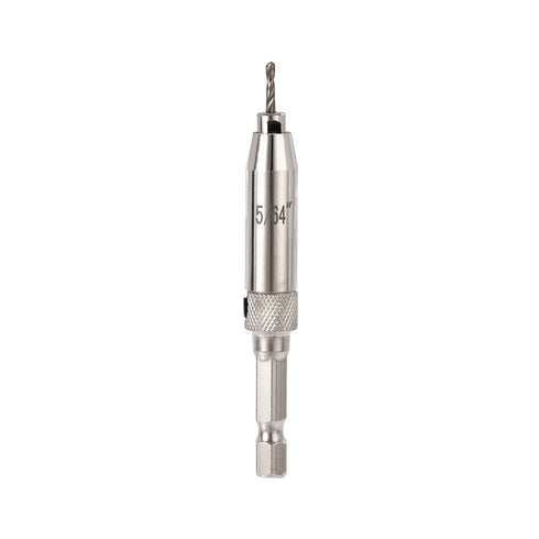uxcell Self Centering Hinge Tapper Core Drill Bit, 5/64 Diameter Hole Puncher for Woodworking, Silver