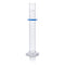 Globe Glass Graduated Cylinder, 250mL, Class A, to Deliver (TD), Dual Grads, 3.3 Borosilicate Glass, ASTM E1272
