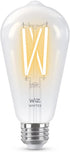 60W ST19 Bulbs E26 Bulb 1 Pack WiZ Connected Tunable White Filament LED Smart Light - Connects to Your Wi-Fi - Smart