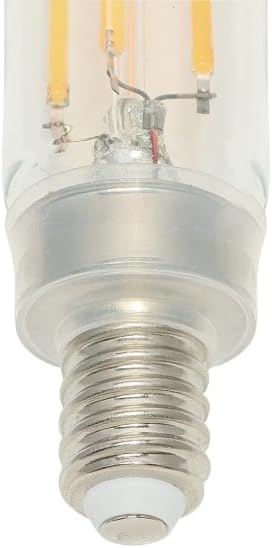 5334020 5 (60 T6 Dimmable Bulb, 6 Pack Westinghouse Lighting Watt Watt Equivalent) Clear Filament LED Light Candelabra