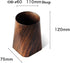 YRDGRG 75x75x120mm Durable Whole Piece Black Walnut Pencil Wood Pen Holder Wooden Desktop Pencil Cup Office Supplies