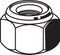 GRAINGER APPROVED 5/8"-18 Plain Finish 18-8 Stainless Steel Nylon Insert Jam Lock Nut, 10