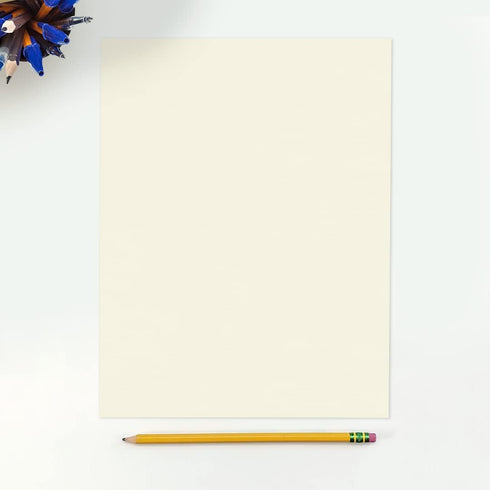 LUXPaper 8.5" x 11" Classic Crest Paper | Letter Size | 24lb. Text | Natural White | 50 Qty
