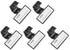Beautyflier 5 Pcs Plastic Name ID Tag Clip for Stethoscope Tube Replacement Accessories (Rectangle)