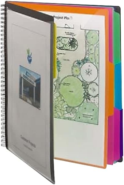 Smead 12 Pocket Poly Project Organizer, Letter Size, 1/3-Cut Tab, Gray with Bright Colors (89207)