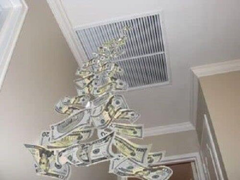 Trade Winds 48" 36" House Attic Ceiling Fan Shutter Cover Reflective Poly Core x Trim to FIT