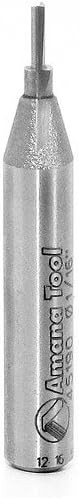 Amana Tool - 45190 Solid Carbide Cutting Edge Straight Plunge - High Production 1/16 Dia x 3