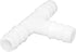 JoyTube Plastic Hose Barb Fittings, 3/8" ID Equal Barbed Tee Pipe Connectors, Pack of 6