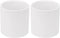2Pack 3" PVC Pipe Coupling Adapter, Schedule 40 Heavy Duty Slip Socket Connectors for DIY Garden Support, White