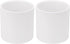 2Pack 3" PVC Pipe Coupling Adapter, Schedule 40 Heavy Duty Slip Socket Connectors for DIY Garden Support, White
