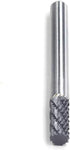 YUFU Solid Carbide Burr SA-1, Cylindrical Shape Double Cut Rotary Burrs File, 1/4 Inch Cutter Dia X 5/8 Inch Cutter