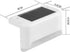 1 4 Pack Solar Powered Step Lights for Outdoor Stairs, Railing, Fence Post, Pathway, Yard, Patio - LED, White