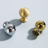 SANCHAKOU 2 Pack Brass Cabinet Knobs Bedside Table Round Shoe Cabinet Bright Gold Cabinet Door Handle Wardrobe Cabinet