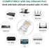 RJ45 CAT6 Pass Through Connectors 100 Pack - Easy Termination Gold Plated 8P8C Modular Ethernet Plug