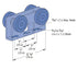 4 Wheel Light Duty Roller Trolley Assembly for 1-5/8" Wide Strut Channel, Easy Bolt Installation (4)