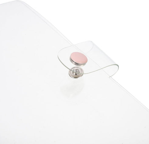 Cute Binder Cover, 2pcs Clear A6, 6-Ring, Refillable Planner, Snap Button Closure, Loose Leaf Folder