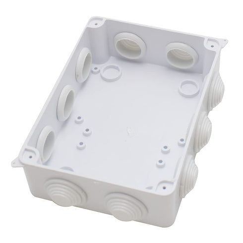 MAKERELE IP65 Watertight Electrical Box, Plastic Waterproof Dustproof Universal Electrical Project Enclosure, White