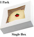 Gourmet 10in White Bakery Box, 1 Pack, Cute Window Display for Pies, Cakes, Cupcakes, Pastries