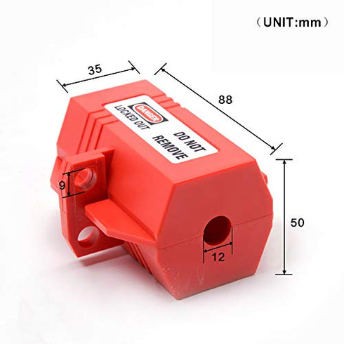 Plug Lockout Device for 110V Plug Lockouts, 110-125 Volt Plug Locks for Electrical Plugs