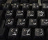 4Keyboard FARSI (Persian) Keyboard Sticker with White Lettering ON Transparent Background