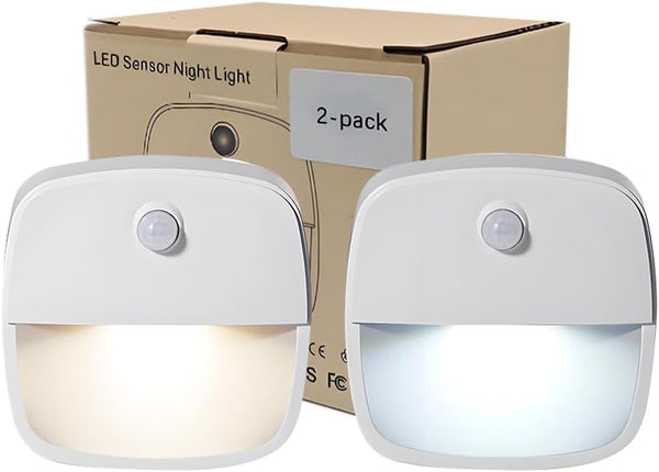 Consss Motion Activated Night Light,Nightlights with Light Sensors Dual Color Modes 6000K