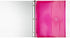 JAM PAPER 3 Hole Punch Binder Envelopes with Hook & Loop Closure - Pink - 9 1/2 x 11 1/2 - 1 Inch Expansion - 3/Pack