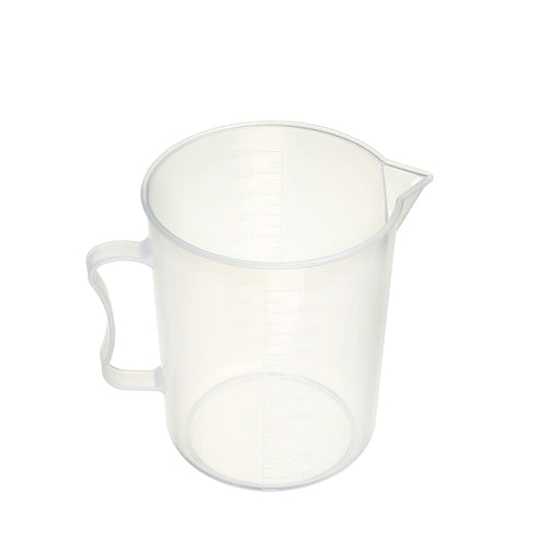 Othmro 1000ml Measuring Cup, pp Plastic Graduated Beaker, Clear with Handle for Lab Kitchen Liquids