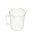 Othmro 1000ml Measuring Cup, pp Plastic Graduated Beaker, Clear with Handle for Lab Kitchen Liquids