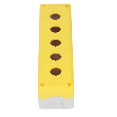 Hyuduo Waterproof Push Button Box Control Station Case Switch Shell with 5 Holes for Equipment