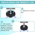 M6 Tools(8 Packs,Black,1.69 Inch) Flutesan Neodymium Magnet Rubber Coated Mounting Small Scratch Safe Black Stud Magnet