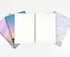 Shining Day Korean Aesthetic Notebooks, Pack of 4, 50 Pages, Lined Spiral Kawaii Notebook Set, Cute Designs for Journal