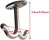 Zinc Alloy Double Prong Ceiling Hook,6 pcs Under The Table Hook Coat Hook for Closet Top Bathroom Kitchen Cabinet Garage by BAMI-LEE House
