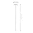 Stainless Steel Mixing Stirrer Lab Mixing Paddle Laboratory Stirring Rod for Chemistry Science Experimental Flask Stirring Bar Stainless Steel Labs Stirrer