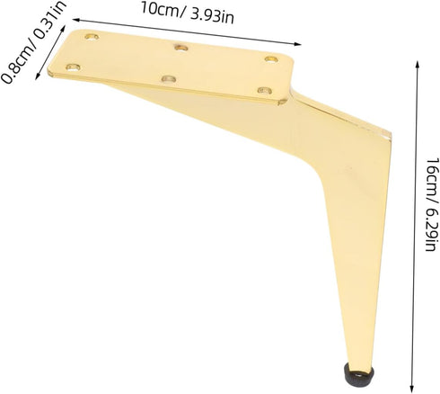 Holibanna Solid Thickened Metal Furniture Legs for Sofa Coffee Table Cabinet Bench Modern Replacement Feet for Couch Tv
