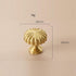 SANCHAKOU 2 Pack Drawer Handles Knobs Wardrobe Pumpkin Shaped Handle Brass Drawer Round Single Hole Bedside Table