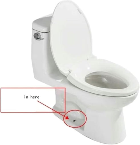 4 Packs Universal Toilet Bolt Caps, Round Plastic Push-On Toilet Bowl Bolt Caps Covers, White Color