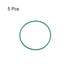 uxcell Fluorine Rubber O-Rings, 30mm OD 28mm ID 1mm Width FKM Seal Gasket for Machinery Plumbing, Green, Pack of 5