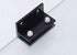 4pcs Aluminum Alloy Glass Clamp Holder, 8-12mm Thickness, Black