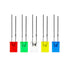 100Pcs 2x5x7 mm Diffused Len Square LED Kits, Diffused Square Led Diode, Blue-Blue Diffused Led Diode Len Lights