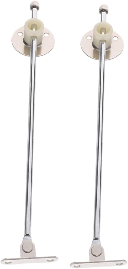 Artibetter 2Pcs Heavy Duty Cabinet Hinges with Lid Support Rods for Flap