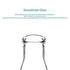 StonyLab 2-Pack Glass 50ml Heavy Wall Erlenmeyer Flasks - Narrow Mouth with Heavy Duty Rim