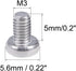 uxcell M3x5mm Machine Screws Pan Phillips Cross Head Screw 304 Stainless Steel Fasteners Bolts 30Pcs